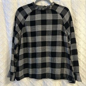 LOFT Ruffle Neck Flannel